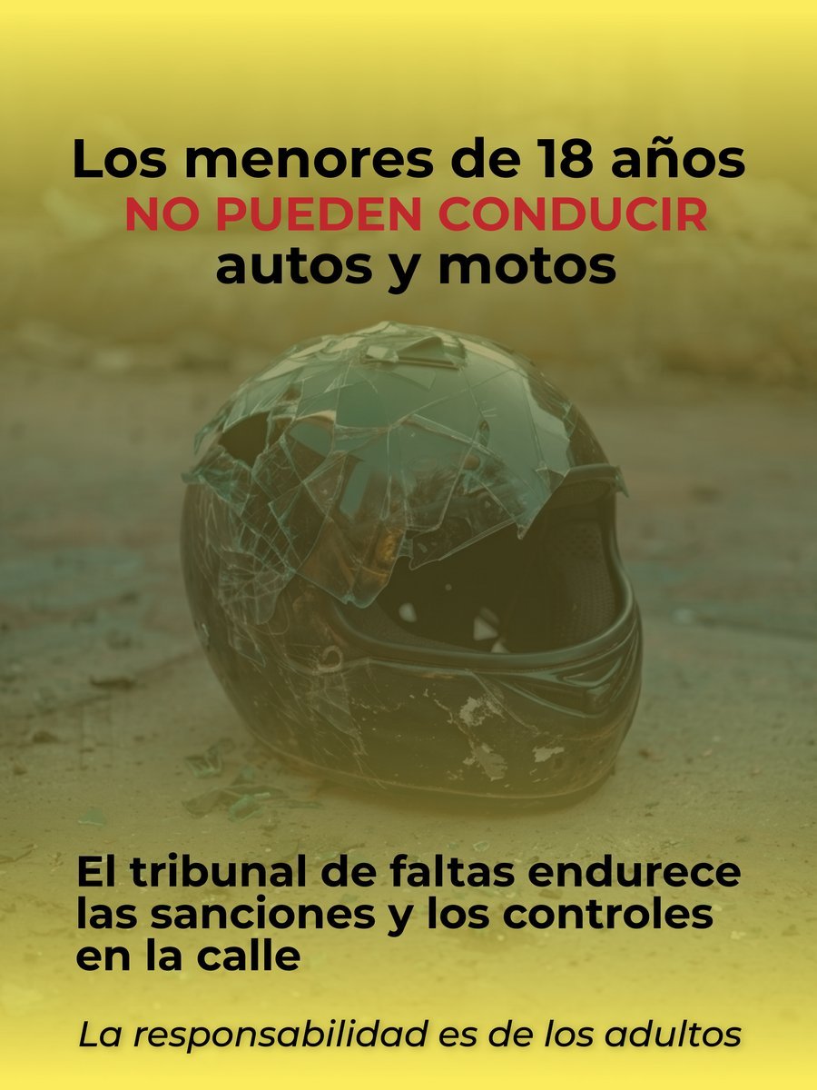 Los menores de 18 años no pueden conducir autos y motos